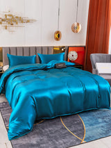 [Teal] SilkSilky  Bedding Set 004