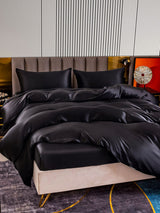 [Black] SilkSilky  Bedding Set 003