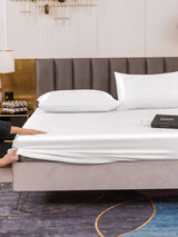 [White] SilkSilky  Bedding Set 006