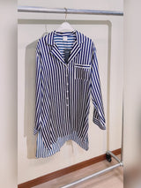 SilkSilky  Long Sleeve Lapel Collar Nightshirt video 001